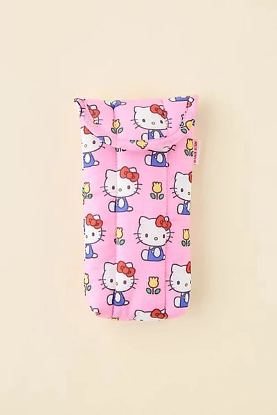 BAGGU X Sanrio Hello Kitty Puffy Glasses Sleeve in Hello Kitty Pink, Women's at Urban Outfitters