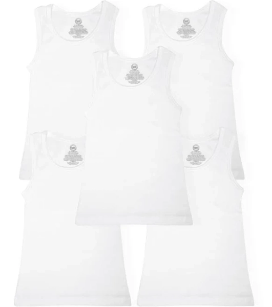 Wonder Nation Boys' 5-Pack Cotton Tank Undershirts