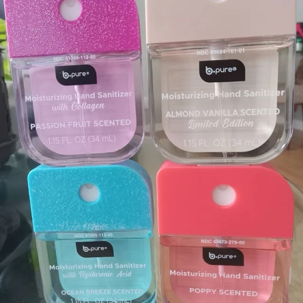 B.Pure Skincare | B-Pure Moisturizing Hand Sanitizer Set Of 4 Great Gift | Color: Pink/White | Size: 1.15 Floz | Dianenbnj's Closet