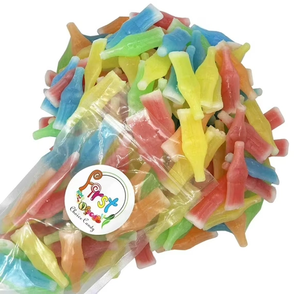 FirstChoiceCandy Nik-L-Nip Wax Bottles Fun Nostalgic Candy Drink 1 Pound Resealable Bag