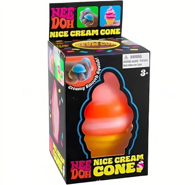 Nee-doh Nice Cream Cone Colorful Ice Cream Shaped Sensory Stress