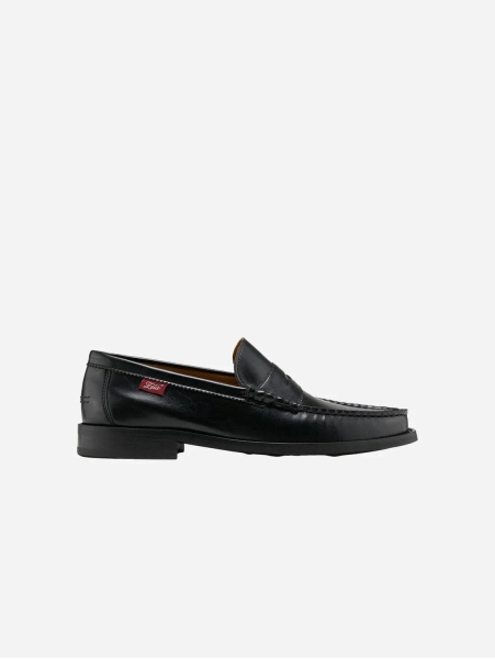 Braga Unisex Olive Leather Loafers | Black - UK3.5 / EU36 / USW5.5 / USM4