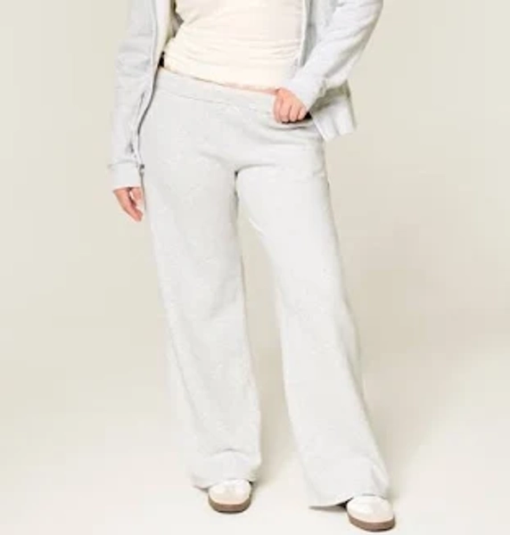 Heart Pocket Wide-Leg Sweatpants