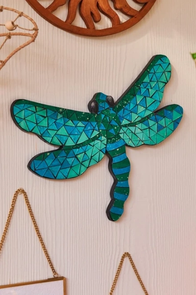 Teal Dragonfly Mosaic