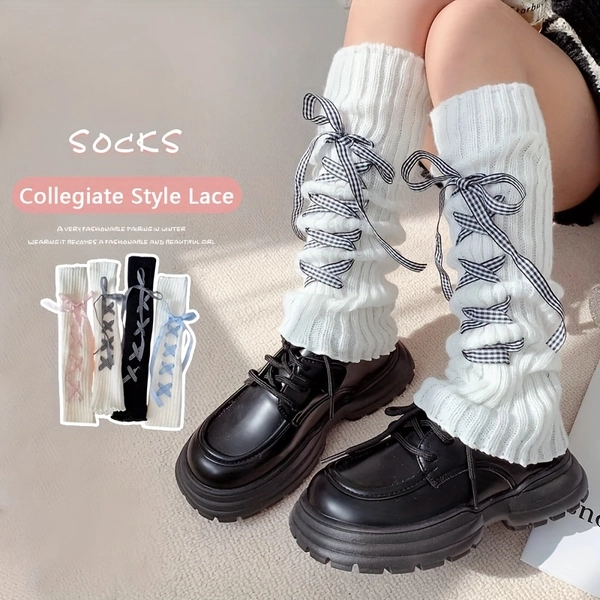Girls' Knitted Leg Warmers - Soft Warm Winter Leg Cuffs Suitable for Dancing, Ballet, Weather - Fit for, for Teenager