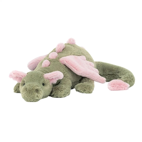 Jellycat DRAGON MALACHY Soft Plush Toy NEW RARE HTF LOVEY Cute Green Kids Gift