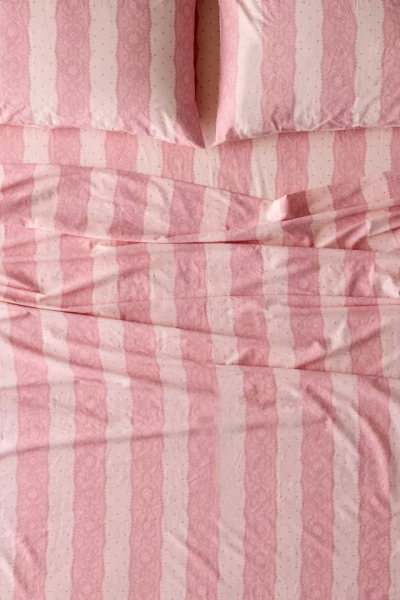 Lace Striped Patterned Sheet Set