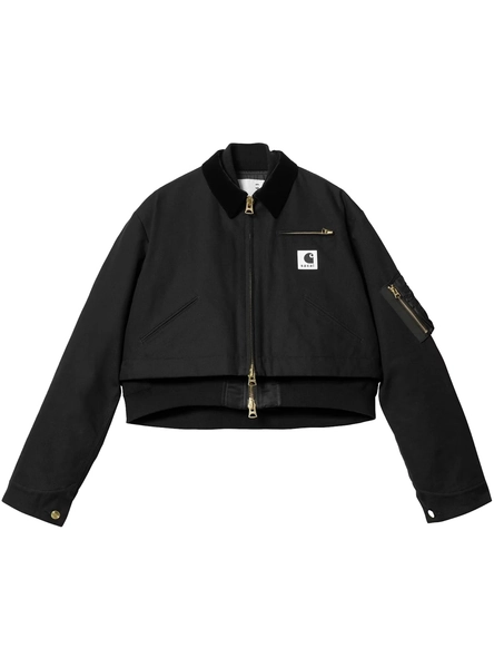 Sacai x Carhartt WIP Women's Canvas MA-1 Detroit Jacket Black