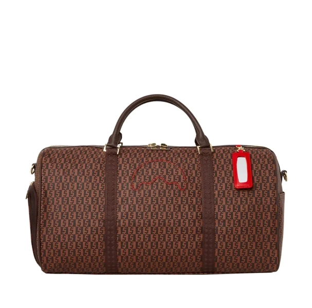Sprayground Duffel Bag - Money Check Zippered Sneaker Pocket New