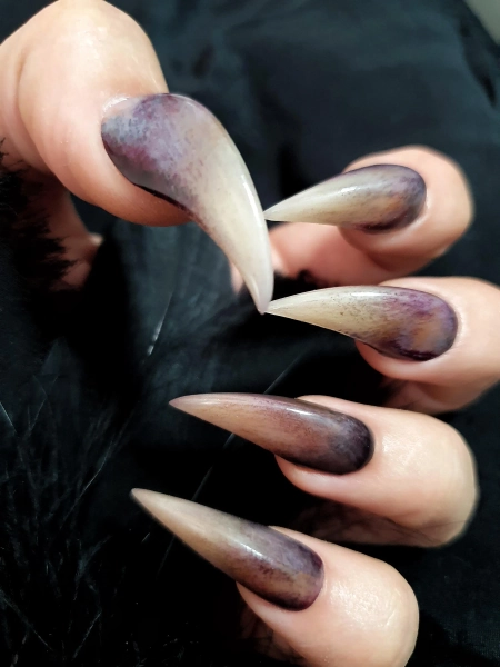 Witch Claw Press On Nails: Extra Long Halloween False Nails