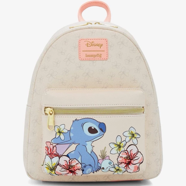 Loungefly Disney Stitch Tropical Flowers Mini Backpack