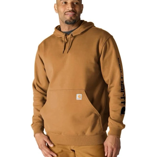 Carhartt Men's Logo Sleeve Pullover Hoodie