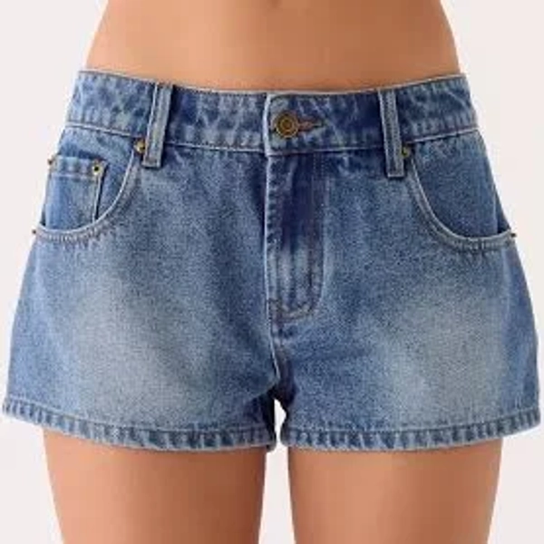 Kayda Low Rise Denim Shorts
