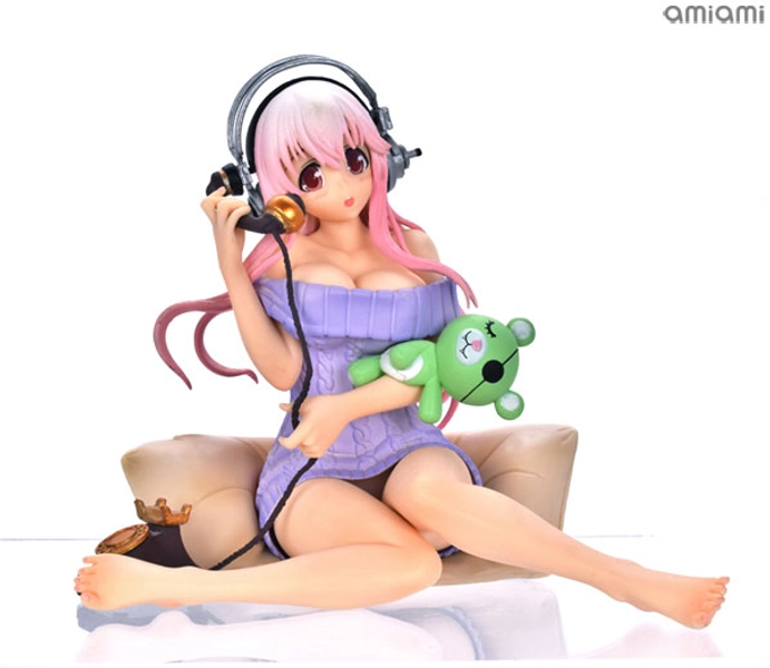 (Pre-owned ITEM:A/BOX:B)Super Sonico Sonico-chan Seikatsu Micchaku Shuzai Special Figure -Oshaberi Time- (Game-prize)(Released)