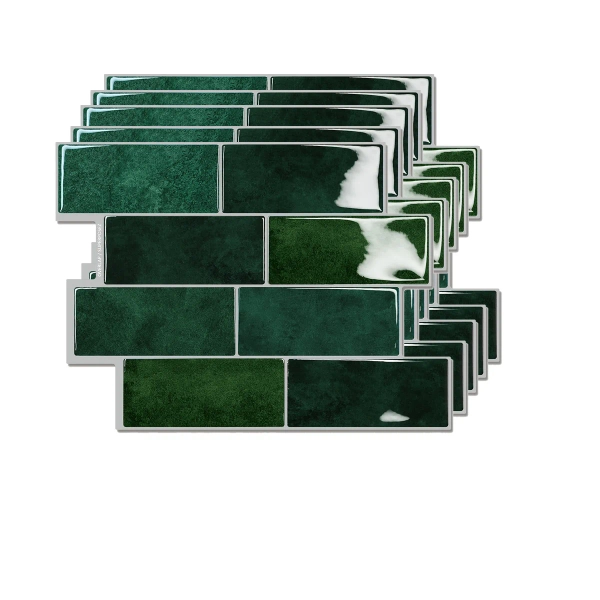 Peel and Stick Backsplash - 5 fogli da 29,4 cm x 21,4 cm - 3D adesivo Peel and Stick Tile Backsplash per cucina, piastrelle da parete