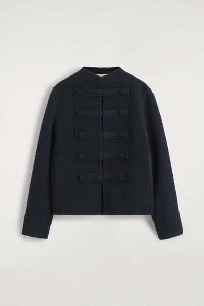 DOUBLE-FACED WOOL UNIFORM JACKET