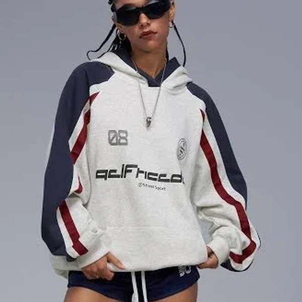 Aelfric Eden Color Blocking Stripe Hoodie