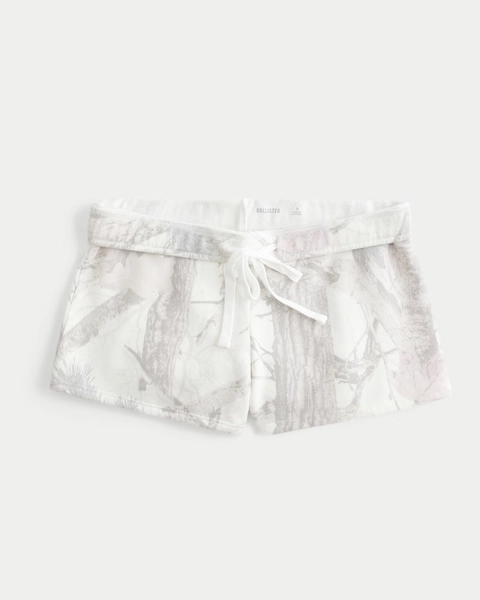Camo Fleece Mini Shorts