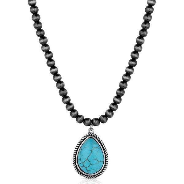Mountain Drop Beaded Necklace