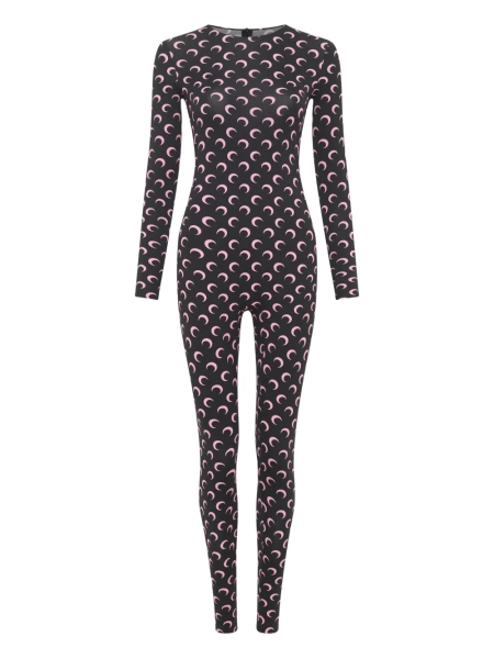 Marine Serre Moon-print jersey jumpsuit | XS
