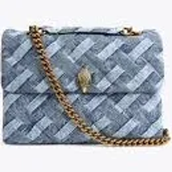 Kurt Geiger London Large Kensington Denim Shoulder Bag
