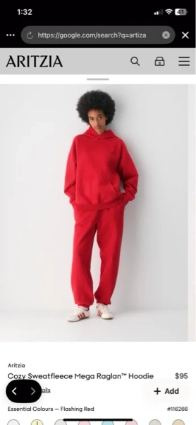 Cart | Aritzia CA red