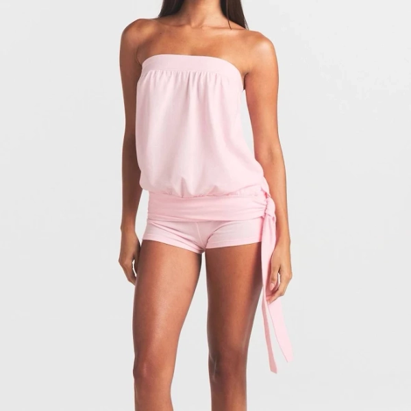 Skims Cotton Jersey Tie Side Tube Top