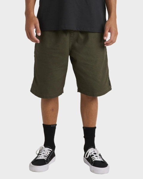 Mens Jimmy Walkshorts - DARK MILITARY / S