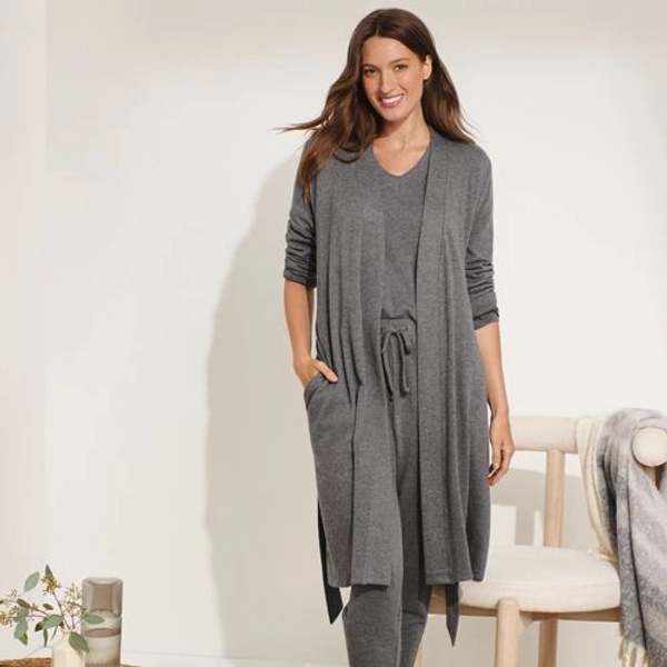 Women's Cashtouch Faux Cashmere Cozy Robe
