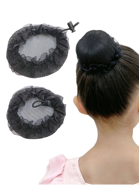 2pcs/Set Ballet Dance Hair Nets For Girls, Hair Accessories For School Performances, Buns