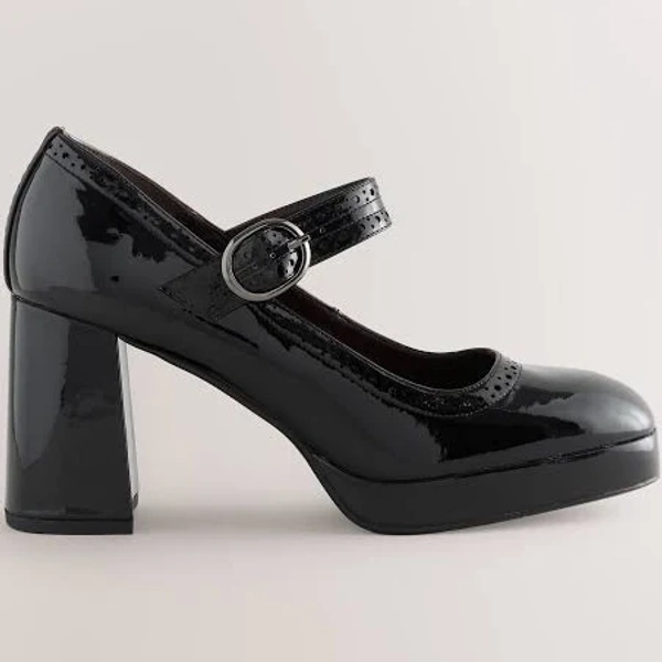 Women's Next Patent Mary Jane Platform Block Heels