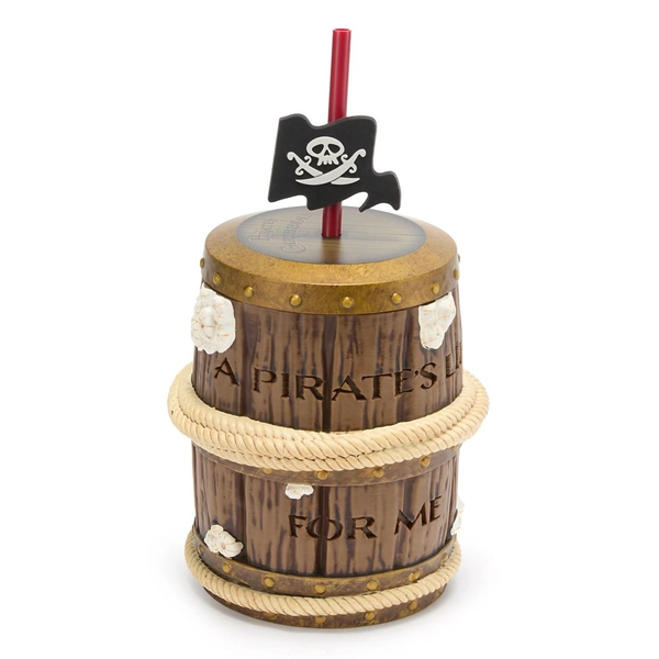 Pirates of the Caribbean 14 oz. Barrel Cup with Straw | Disney Store