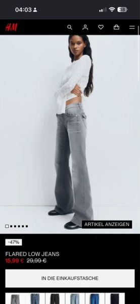 H&M Flared low jeans 