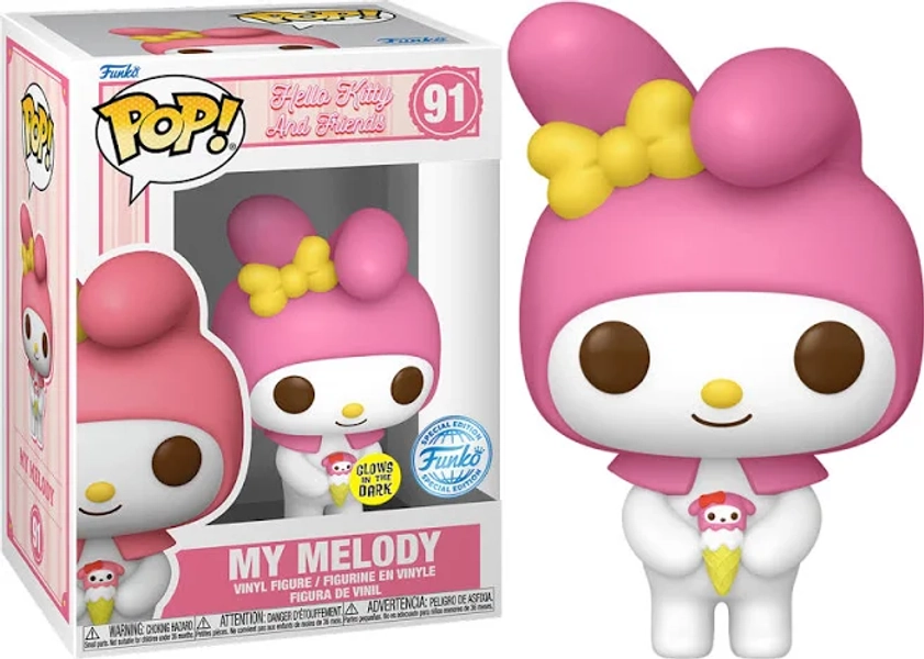 Hello Kitty My Melody Glow Pop! Vinyl