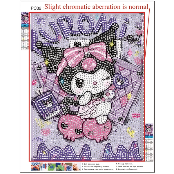     5d diy diamond painting kit vibrant purple - Temu