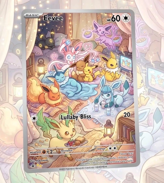 Eeveelution Eevee Custom Made Card Fan Art Card