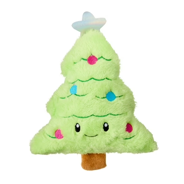 Vibrant Life Plush Dog Toy with Squeaker, Christmas Tree