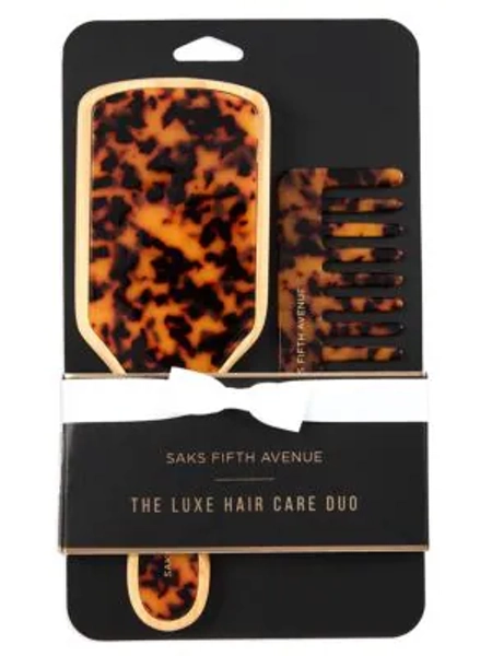 2-Piece Hair Brush &amp; Comb Set