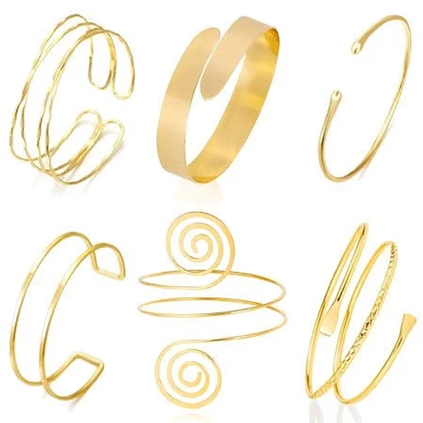 Women's Open Upper Arm Cuff Bracelets
