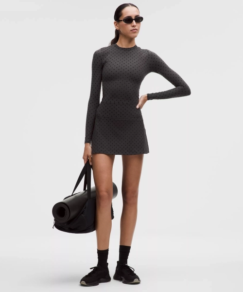 lululemon Align™ High-Rise Skirt *Flocked - Polka Flock Black - 12