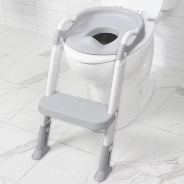 Jool Baby On My Own Potty Ladder - Gray: Plastic, 40 lbs Max Capacity
