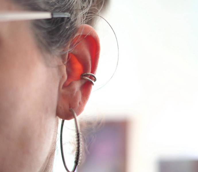 Sterling Silver Double Ear Cuff - No Piercing Required, Handcrafted Minimalist Ear Accessory