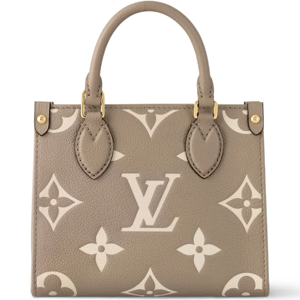 Louis Vuitton Onthego BB Monogram Empreinte Leather Tourterelle