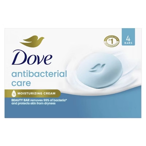 Dove Beauty Antibacterial Beauty Bar Soaps - 15oz/4ct