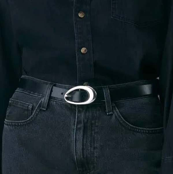 Aritzia Perennial Solid Leather Belt
