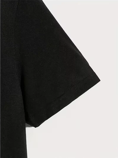 womens casual sporty round neck short sleeve t   - Temu
