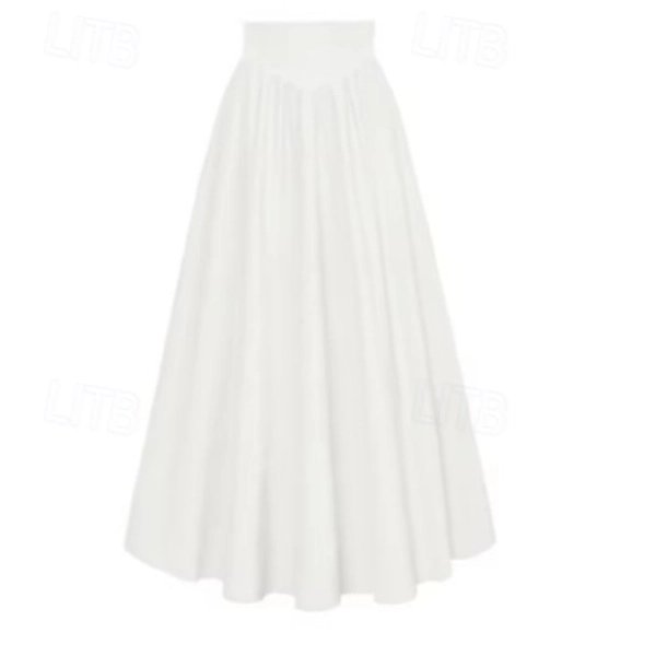 Retro Vintage Punk & Gothic Medieval Ankle Length Skirt Maxi Skirt Solid Color A-Line Fancy Dress Women's Celtic Pirate Masquerade Casual Daily Adults' Skirt 2025 - kr.289