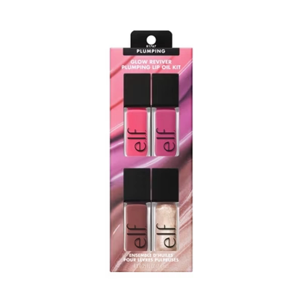 e.l.f. Glow Reviver Plumping Lip Oil Gift Set - 4pc