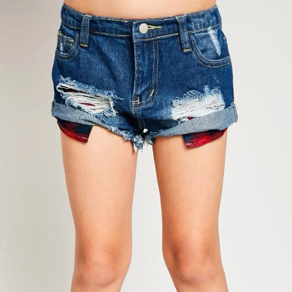 Hayden Los Angeles Girls' Distressed Denim Shorts