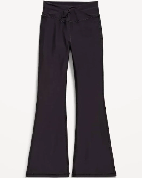 Old Navy Kids High-Waisted Powersoft Twist-Front Flare Leggings